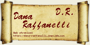 Dana Raffanelli vizit kartica